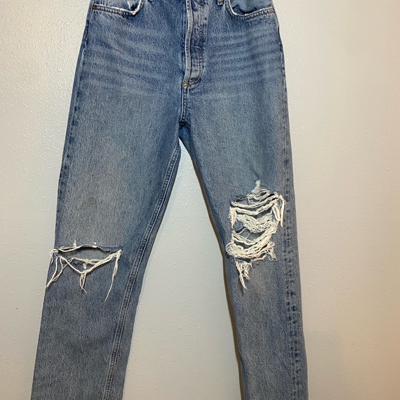 Agolde Denim - Agolde distressed 90’s pinch waist jeans
